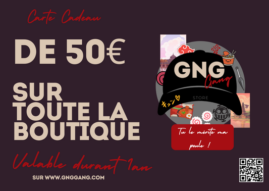Carte cadeau à 50€