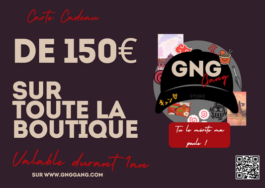Carte cadeau à 150€