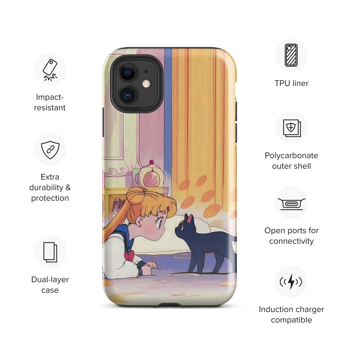 Coque d'iPhone® Sailor Moon et Luna