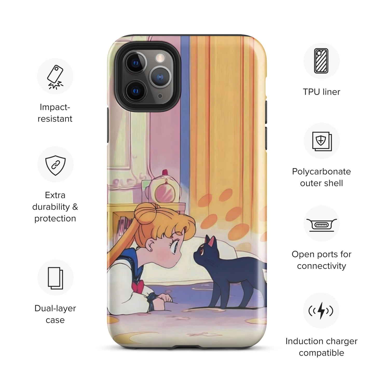 Coque d'iPhone® Sailor Moon et Luna