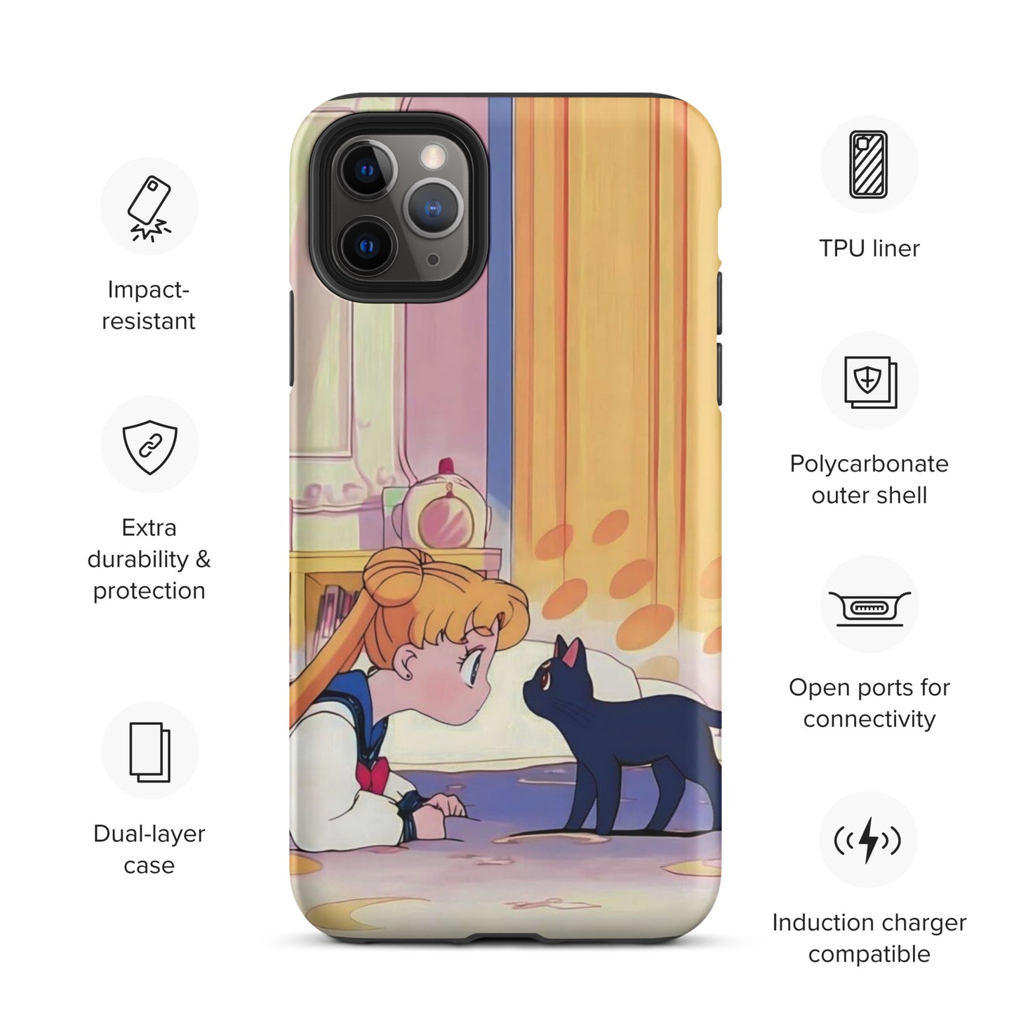 Coque d'iPhone® Sailor Moon et Luna