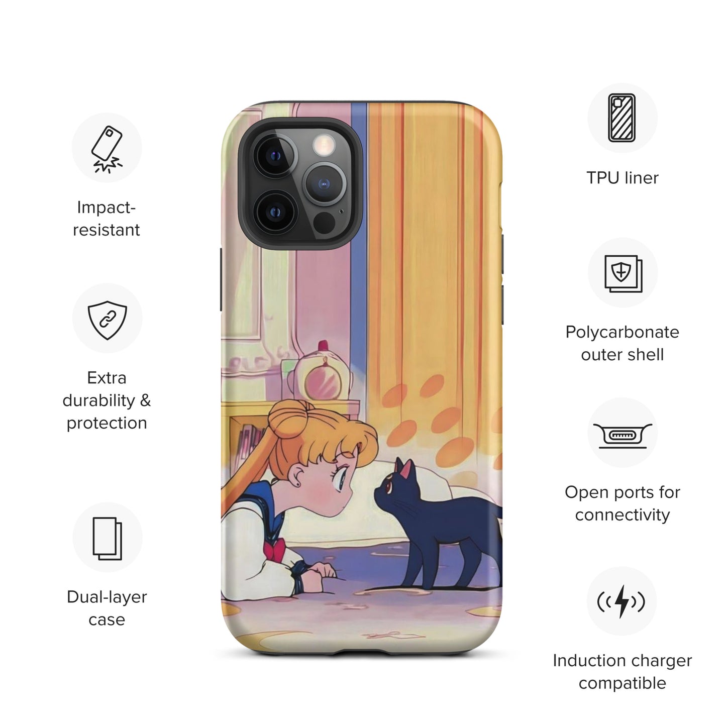 Coque d'iPhone® Sailor Moon et Luna